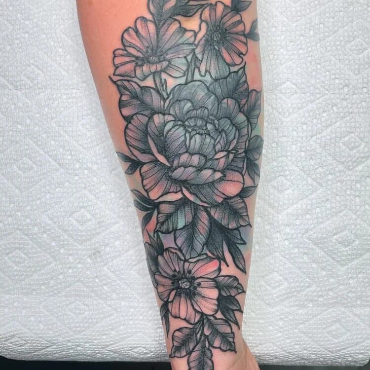 Recent tattoo work by Shannon Vagott